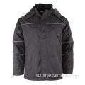 Jaket Musim Dingin Nylon 100% Hitam